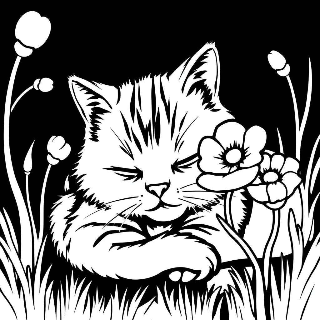 Cat Nap Poppy Playtime Coloring Page