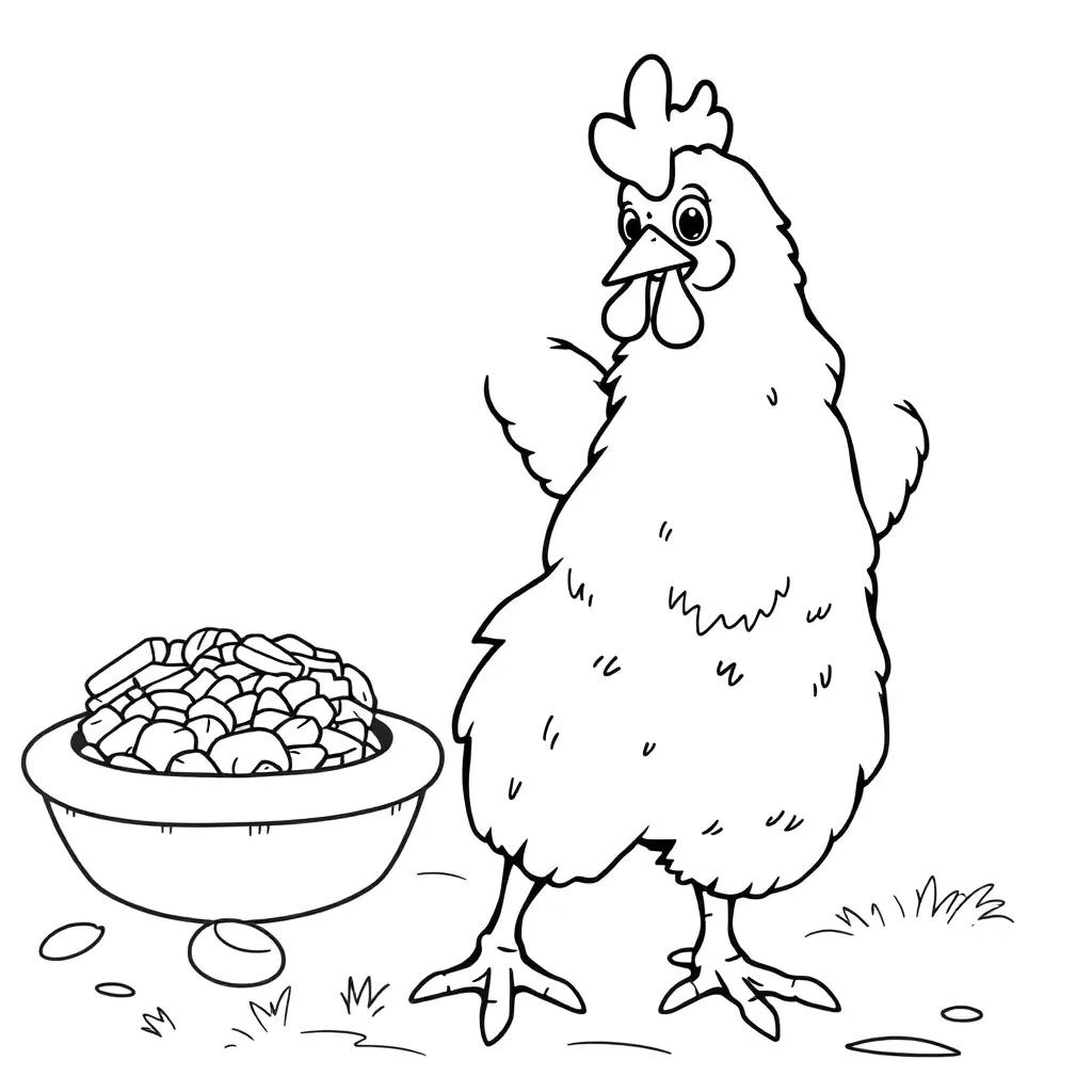 Chicken Nugget Coloring Pages