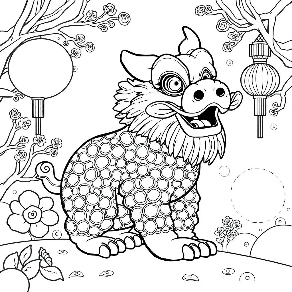 Chinese New Year Color Pages