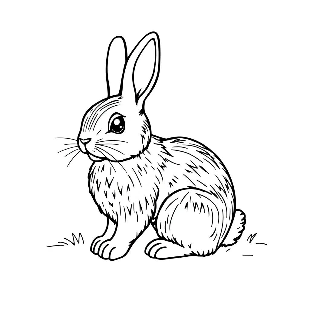 Chocolate Bunny Coloring Page