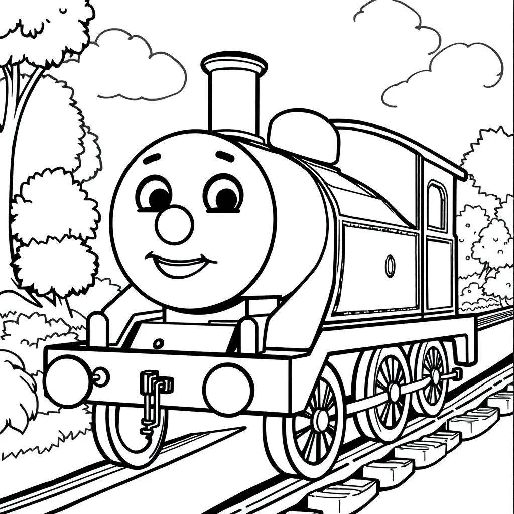Choo Choo Charles Coloring Page