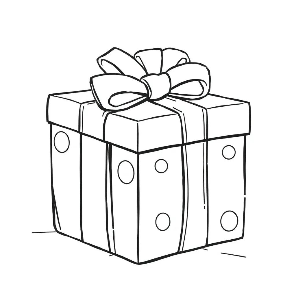 Christmas Present Coloring Page