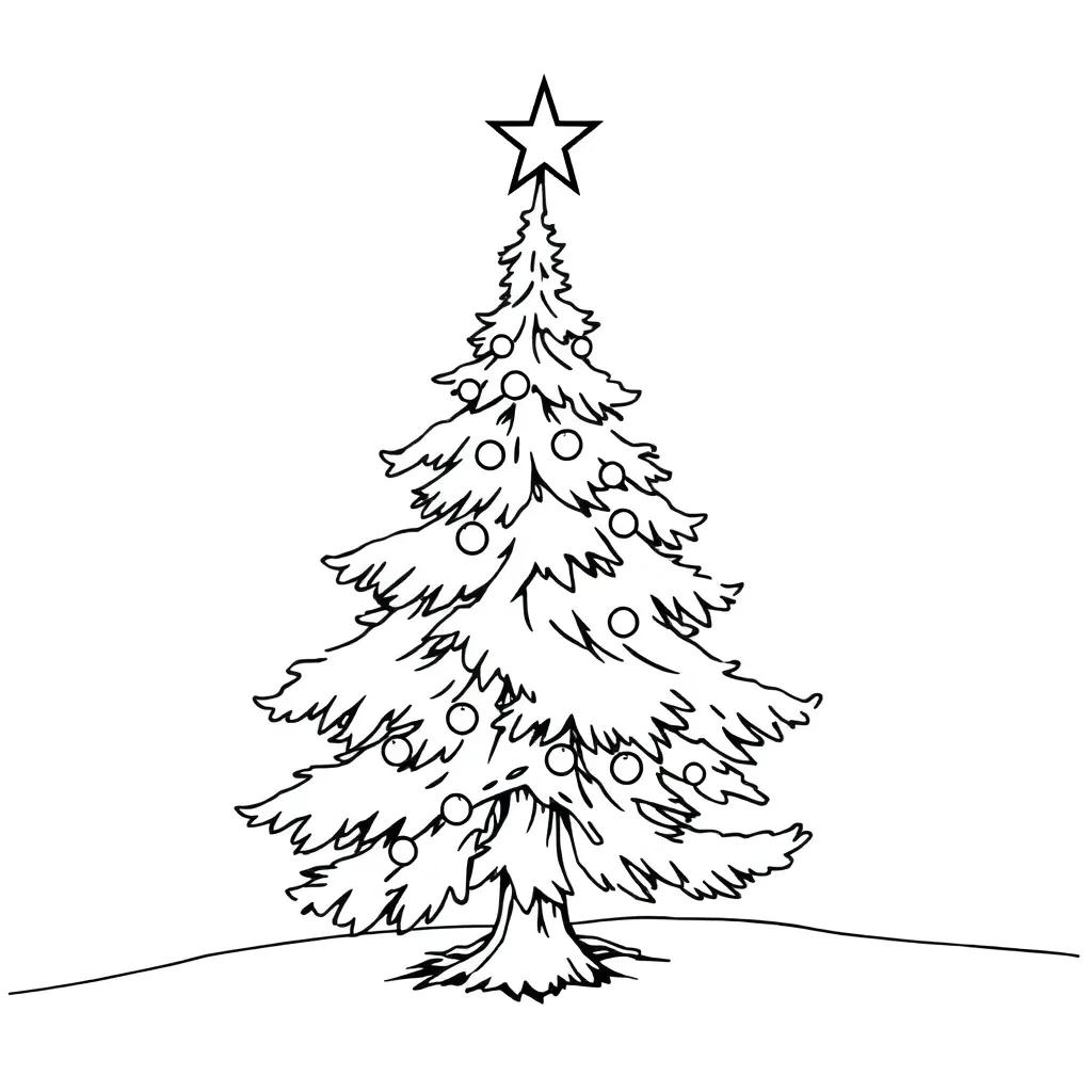 Christmas Coloring Page Tree Christmas Coloring Page Tree