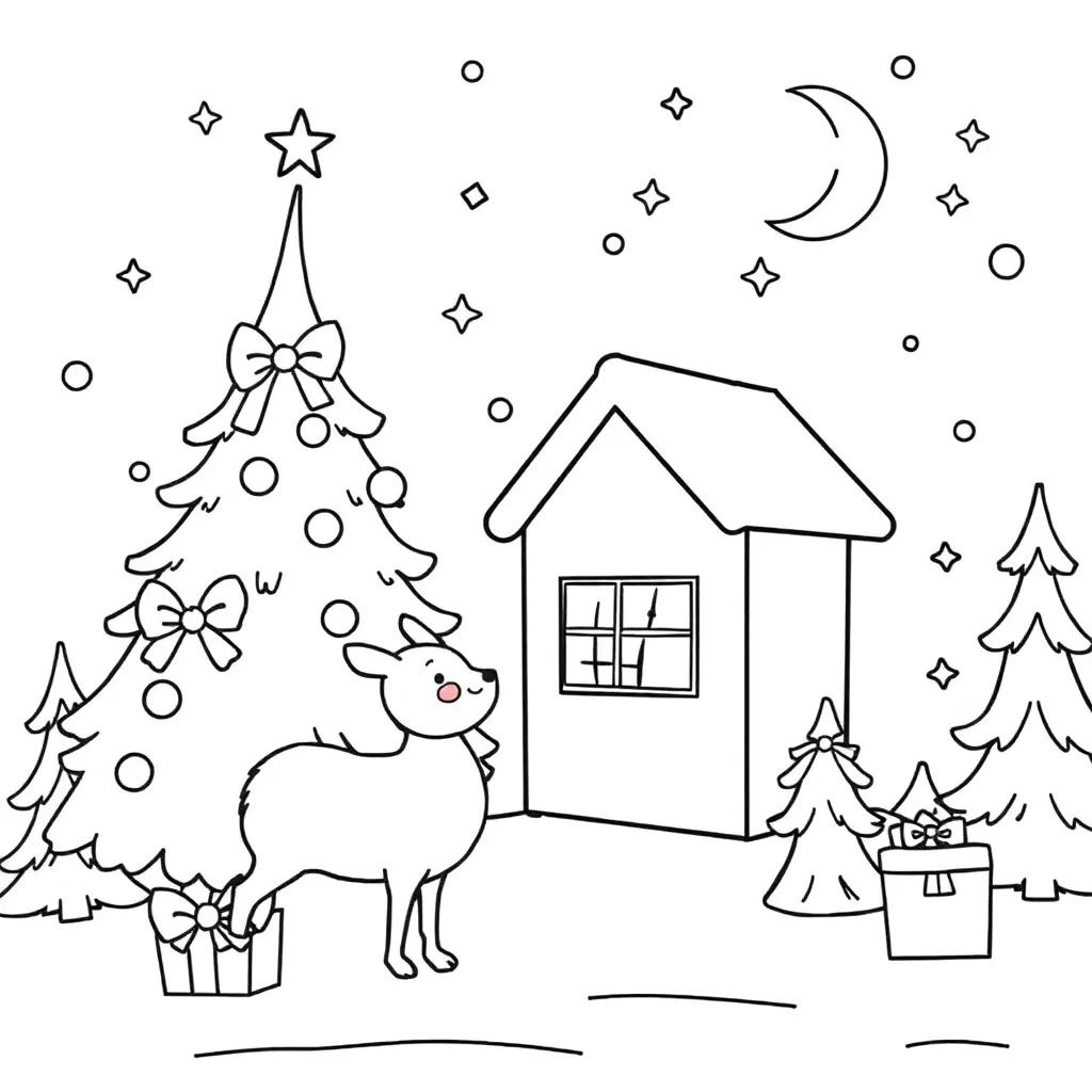 Christmas Coloring Pages Cartoons