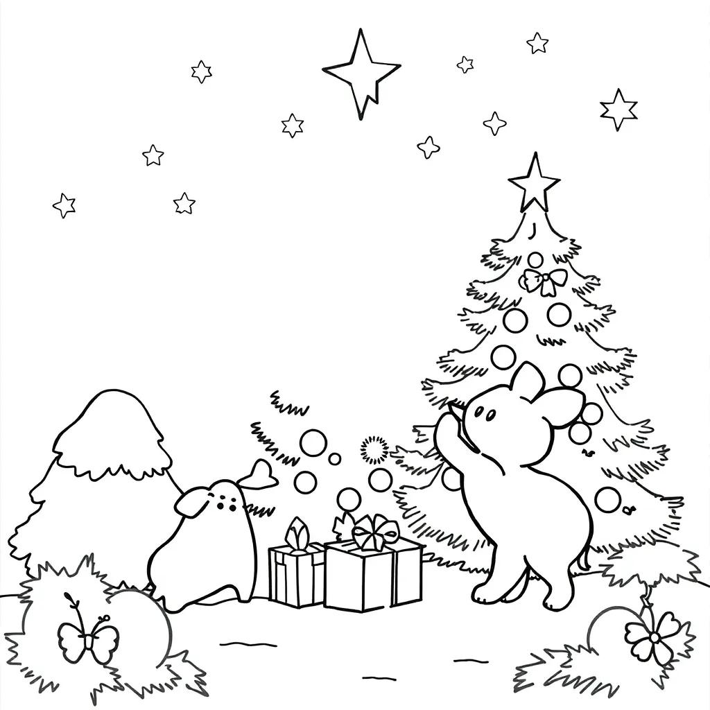 Christmas Coloring Pages Kindergarten