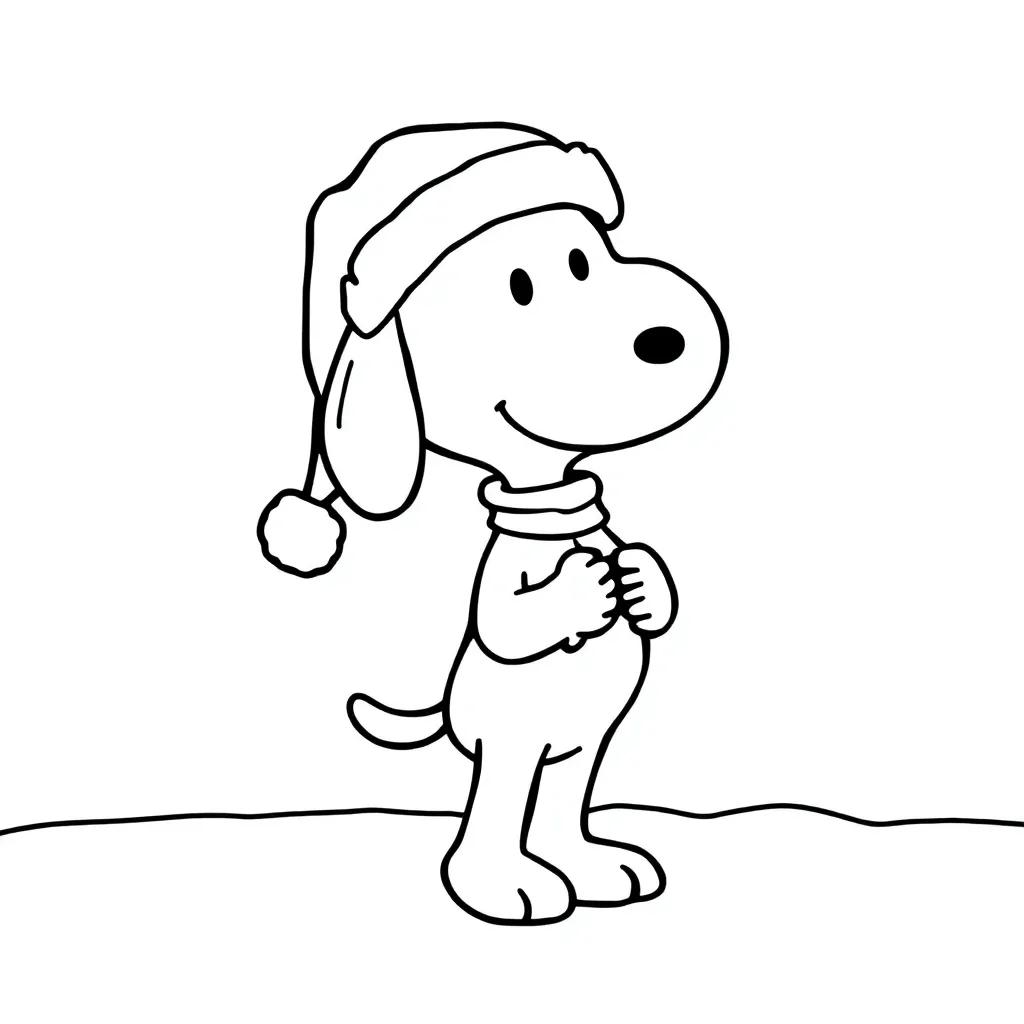 Christmas Snoopy Coloring Pages Christmas Snoopy Coloring Pages