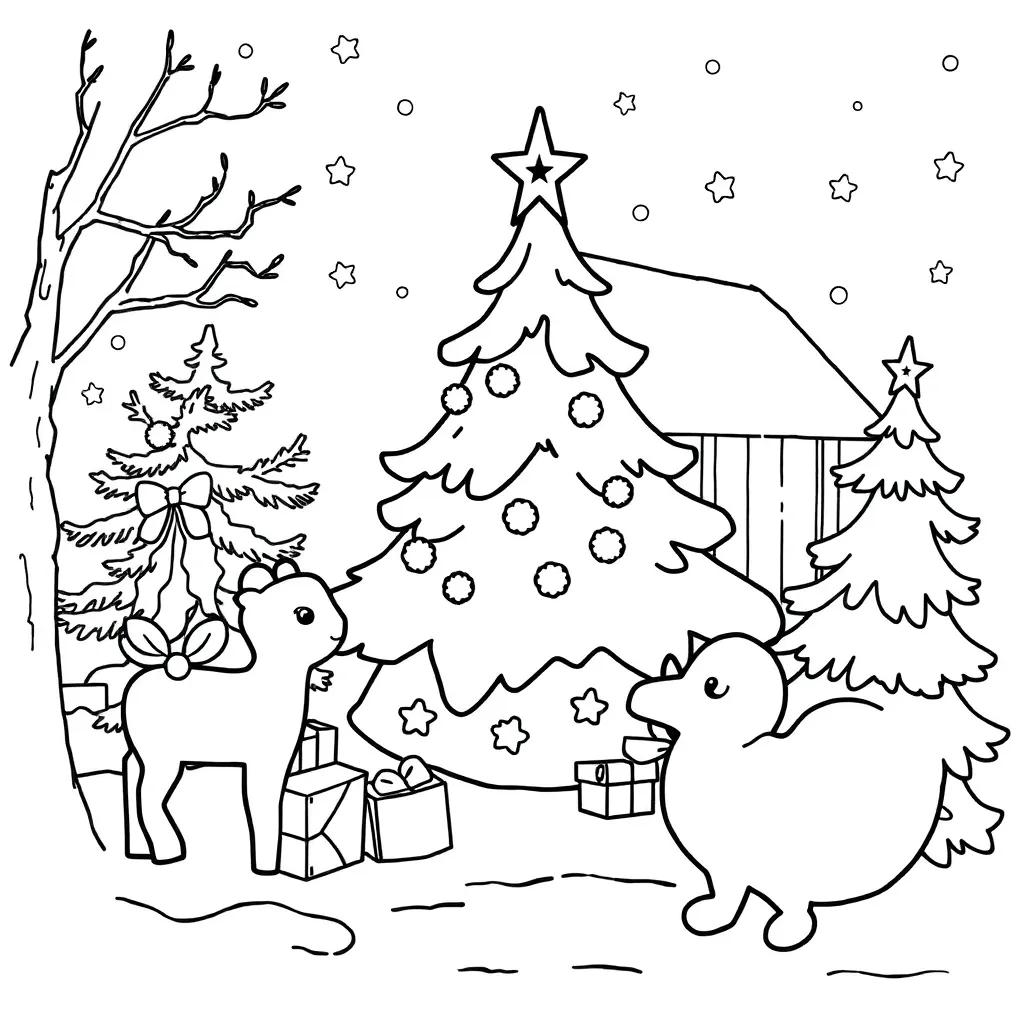 Christmas Kids Coloring Pages
