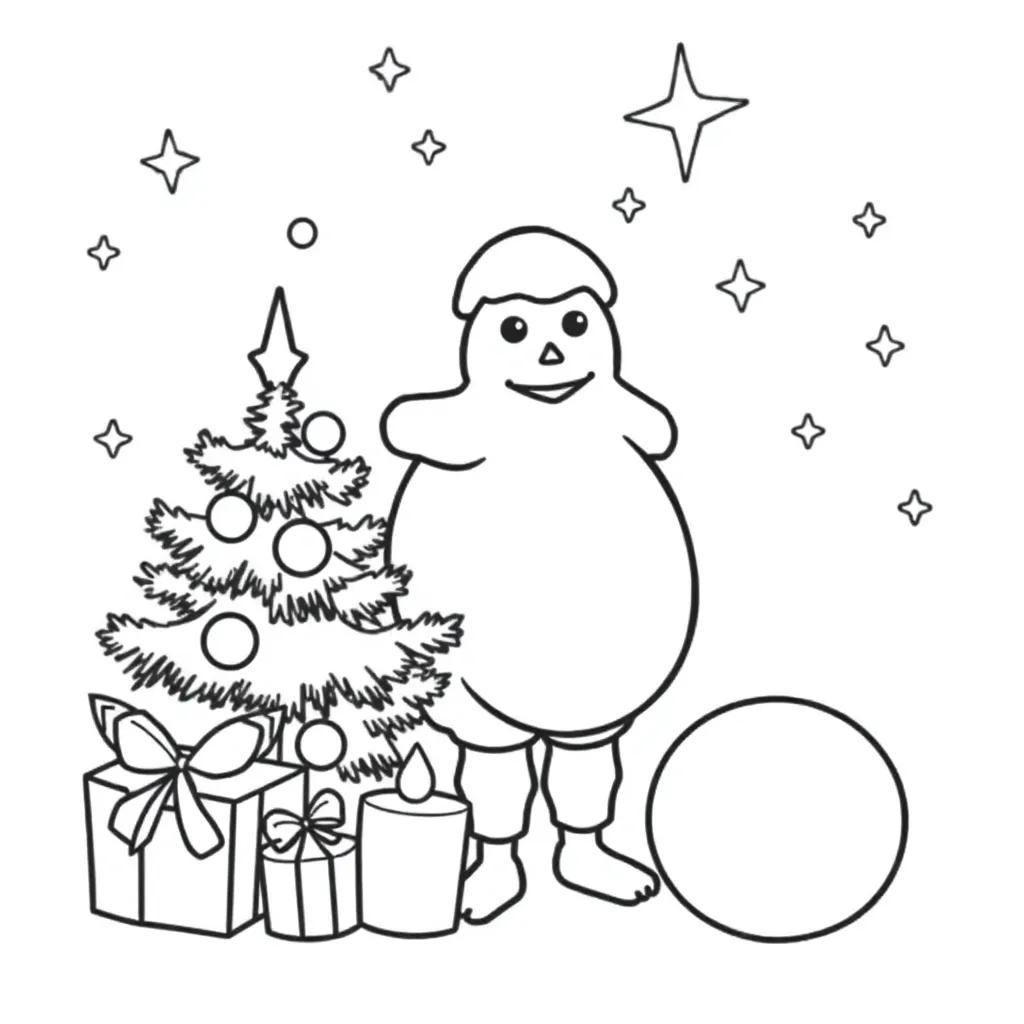 Christmas Coloring Pages Simple