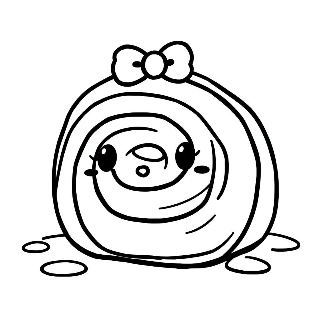 Cinnamon Roll Sanrio Coloring Page Cinnamon Roll Sanrio Coloring Page