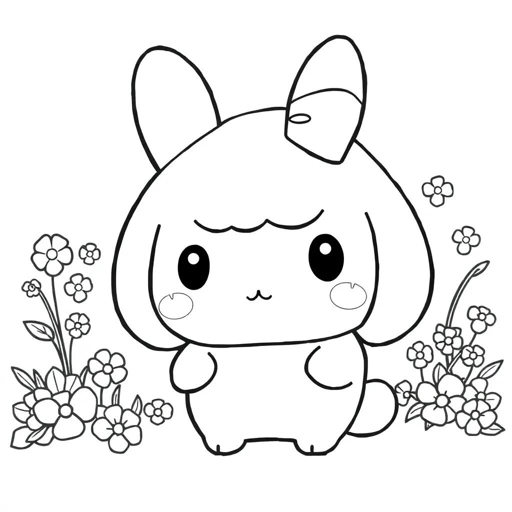 Cinnamoroll Sanrio Coloring Page