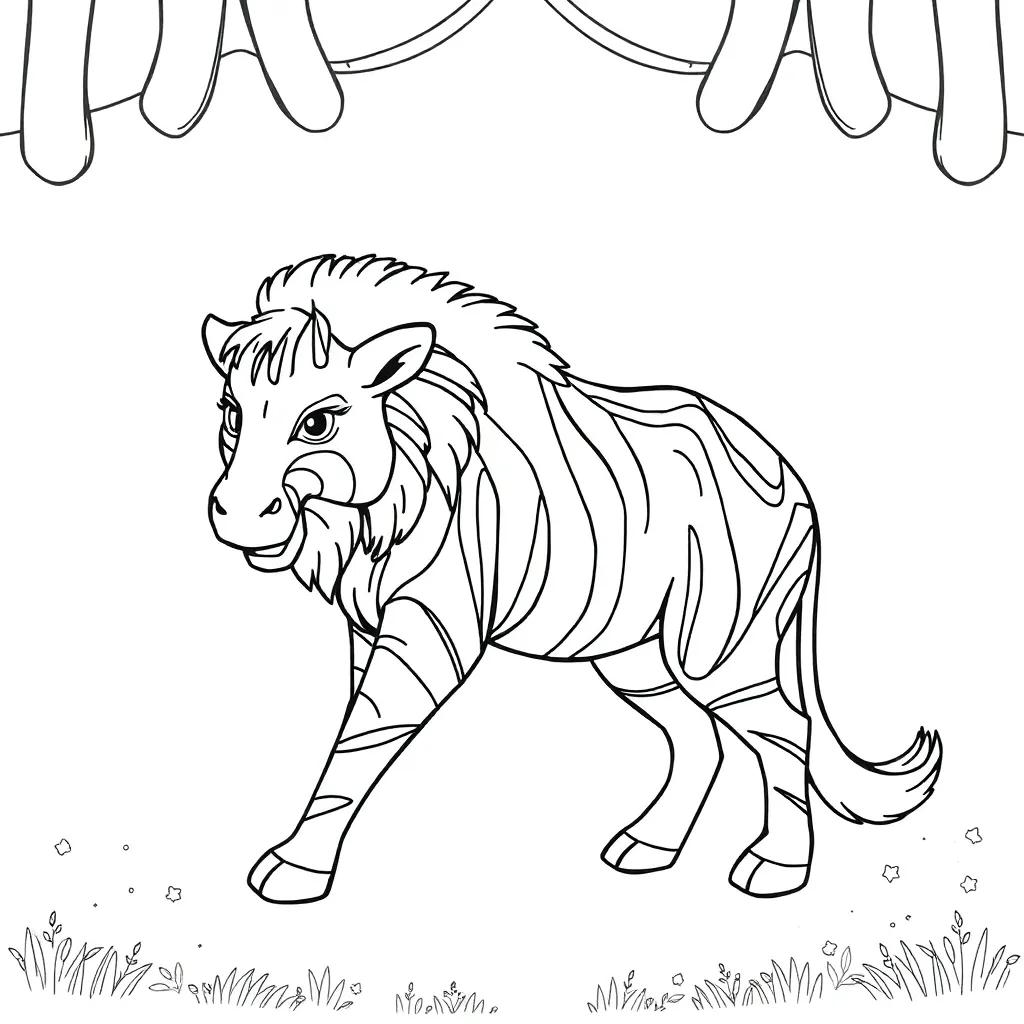 Circus Animal Coloring Pages