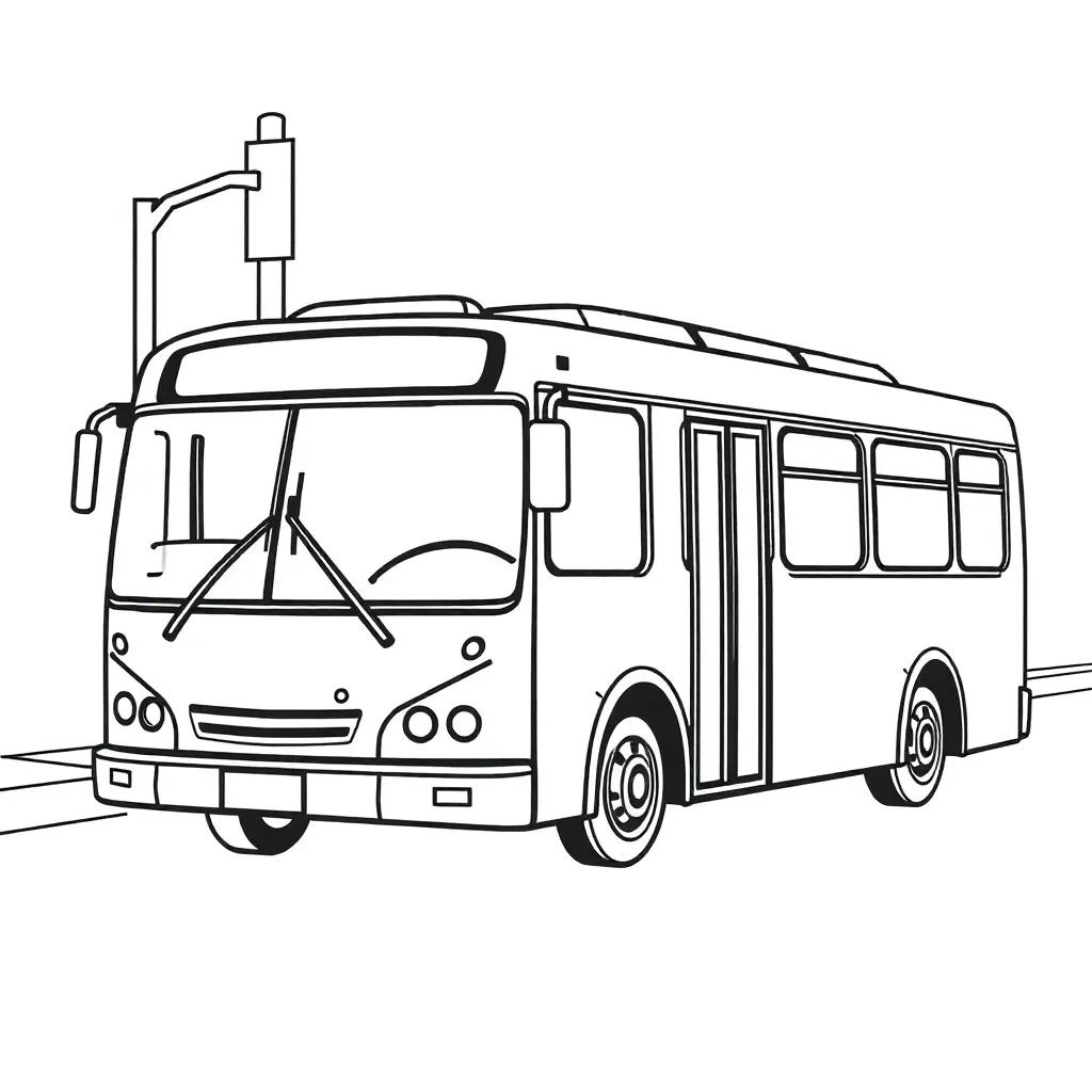 City Bus Coloring Page