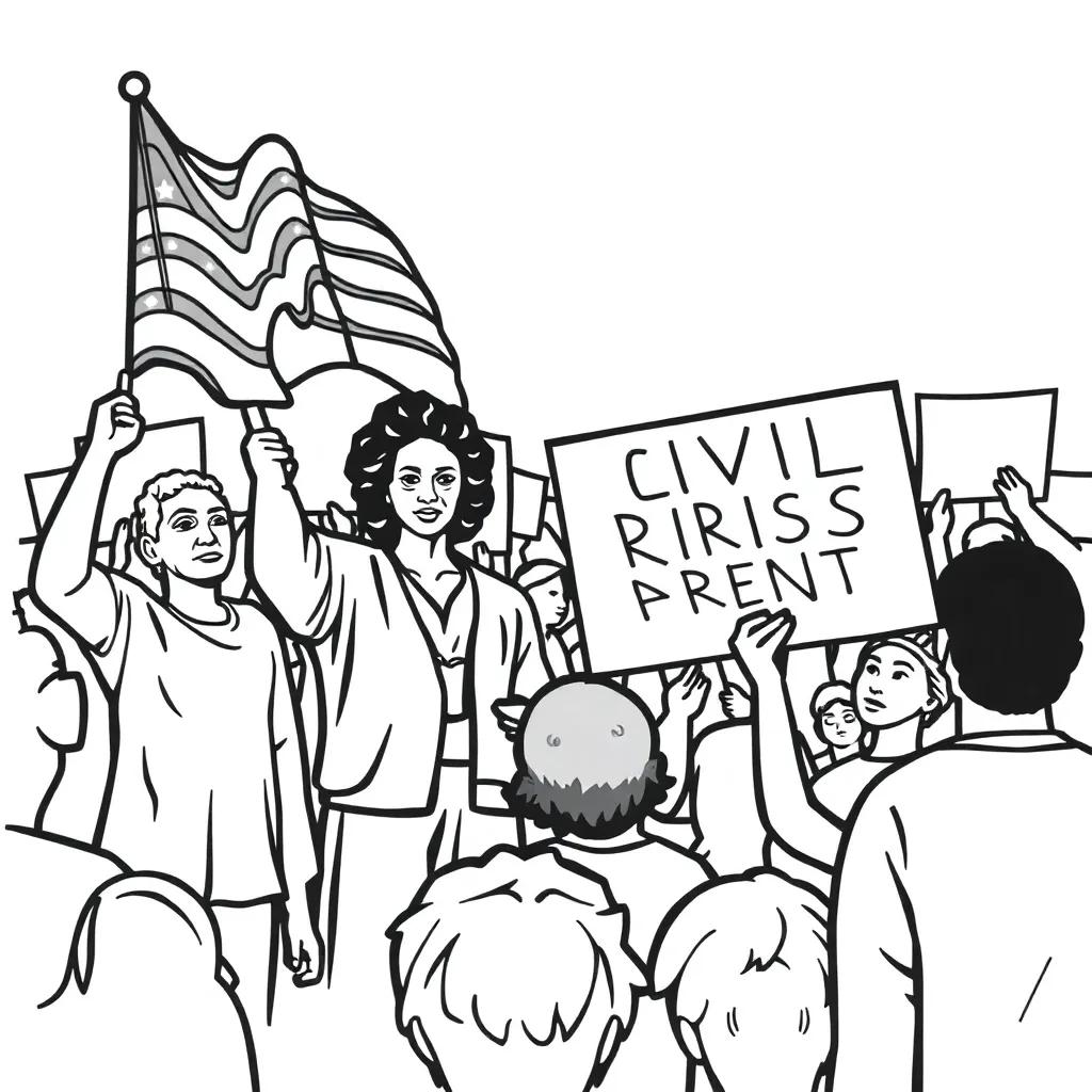 Civil Rights Coloring Pages