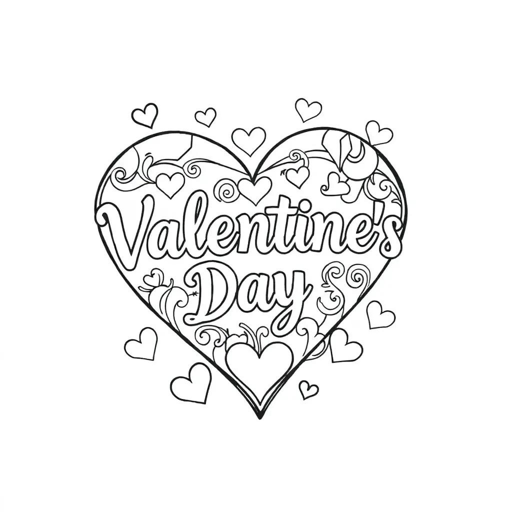 Color Pages For Valentine’s Day