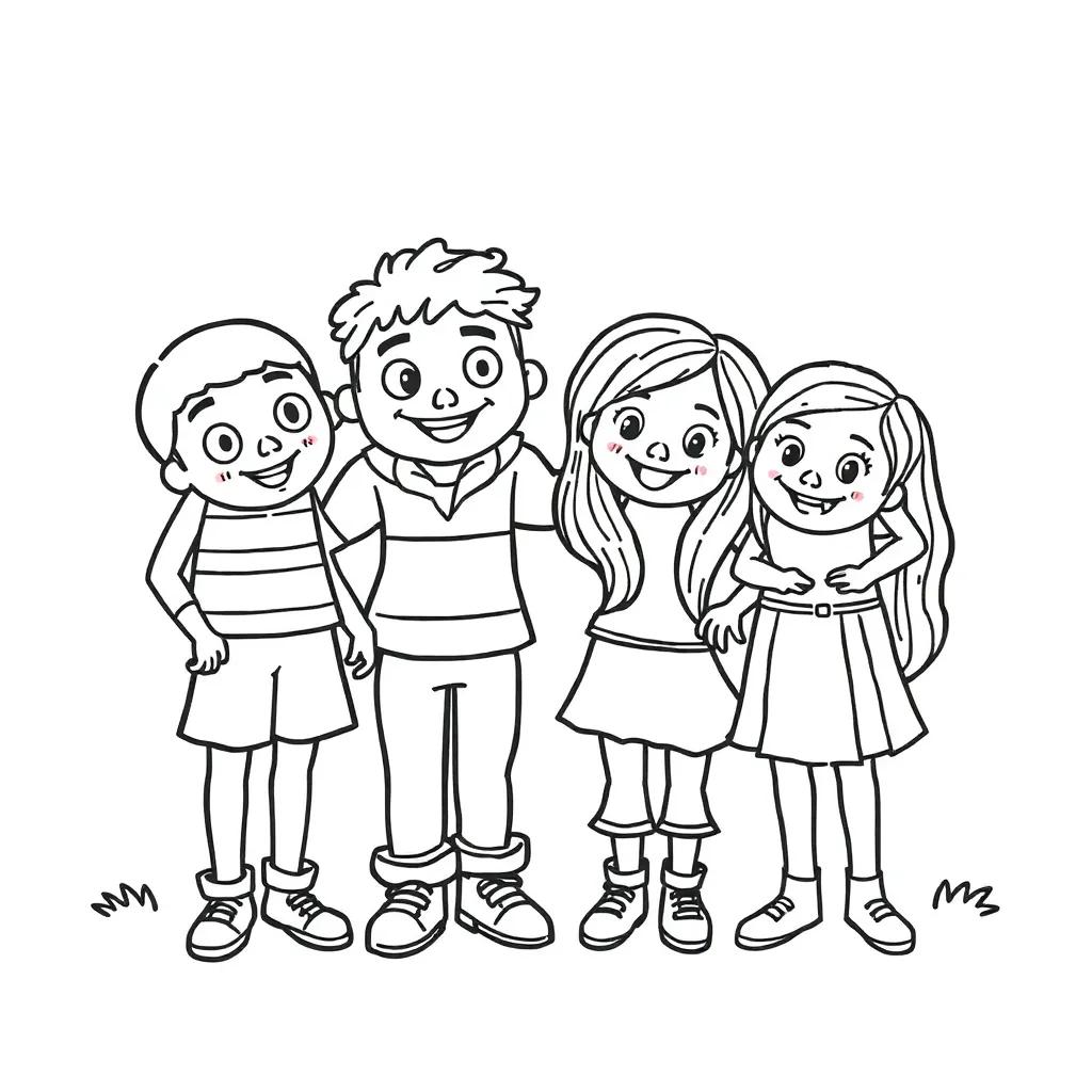 Coloring Pages Of Friends