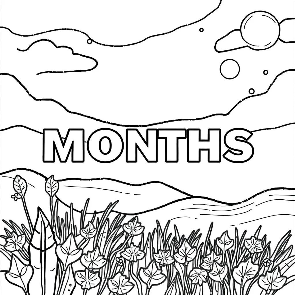 Coloring Pages Months Of The Year
