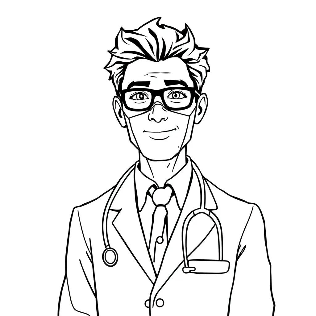 Coloring Page Of A Doctor Coloring Page Of A Doctor