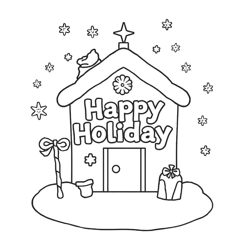 Coloring Pages Happy Holidays Coloring Pages Happy Holidays