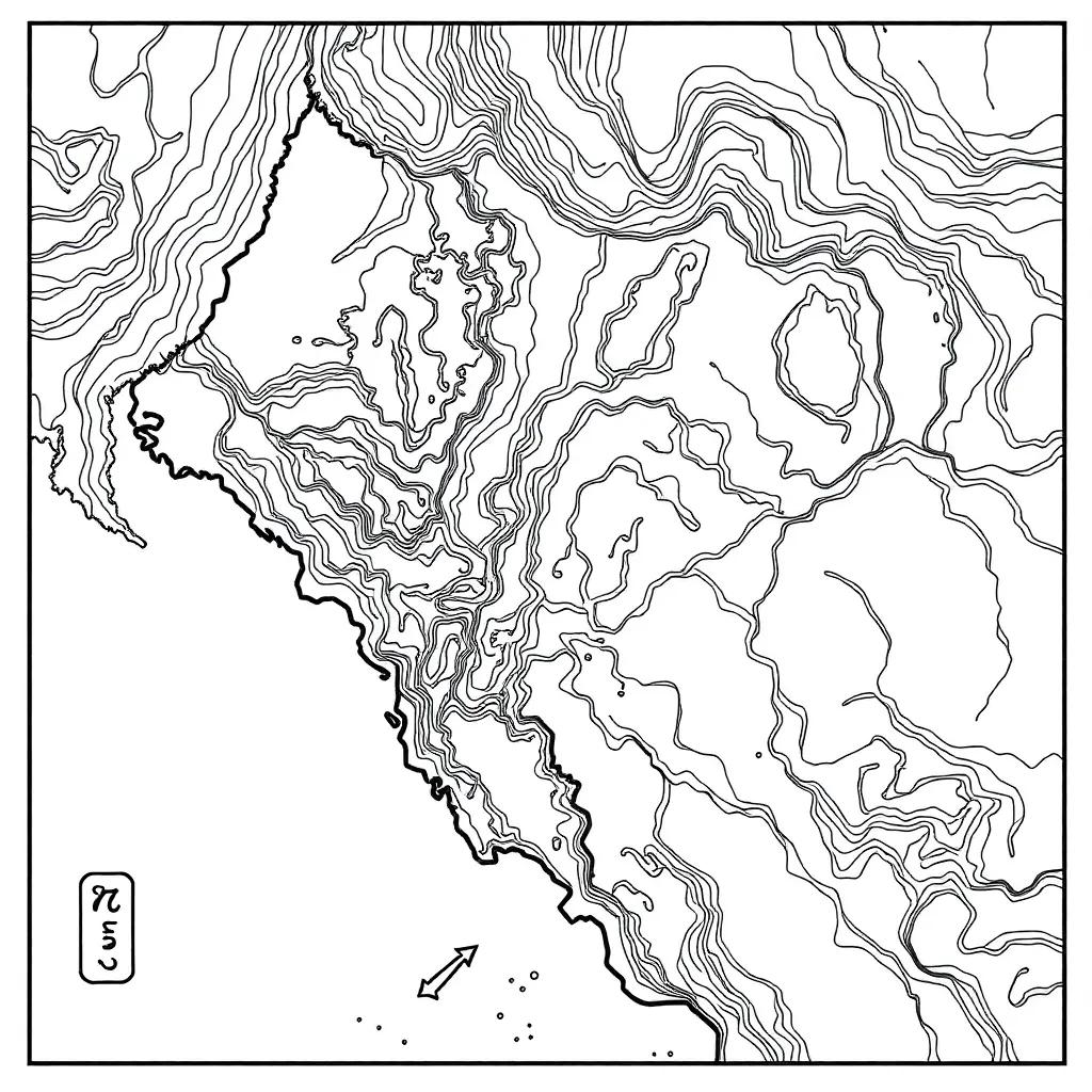 Coloring Page Of A Map