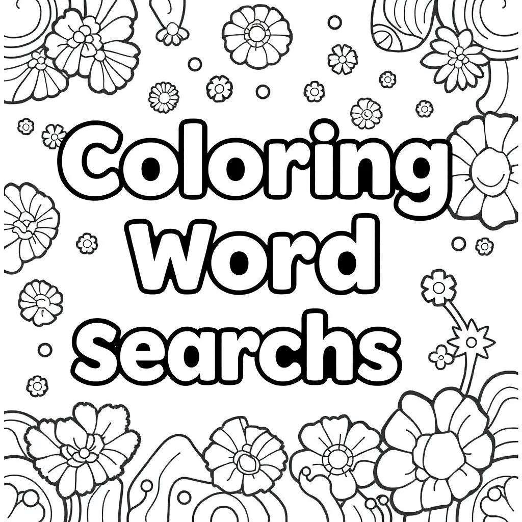 Coloring Pages And Word Searches