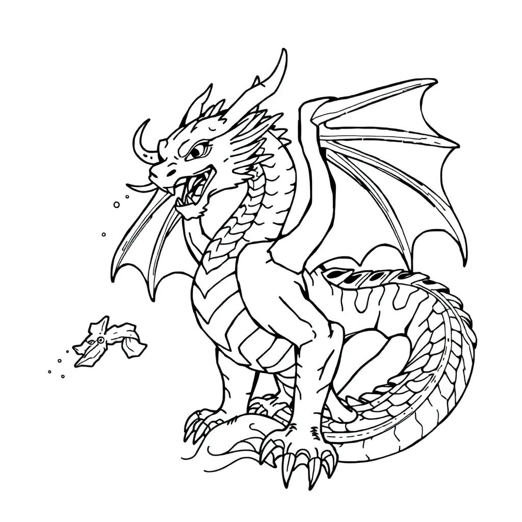 Coloring Pages For Adults Dragon
