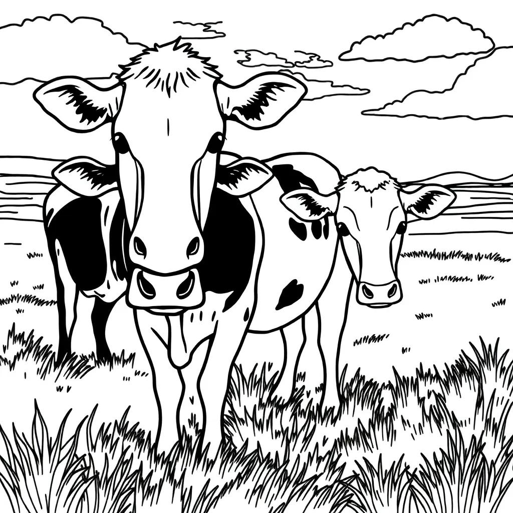 Coloring Pages Of Cows Free Printable