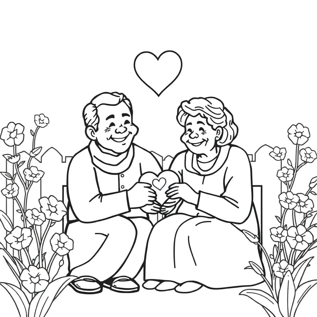 Coloring Pages Grandparents Day