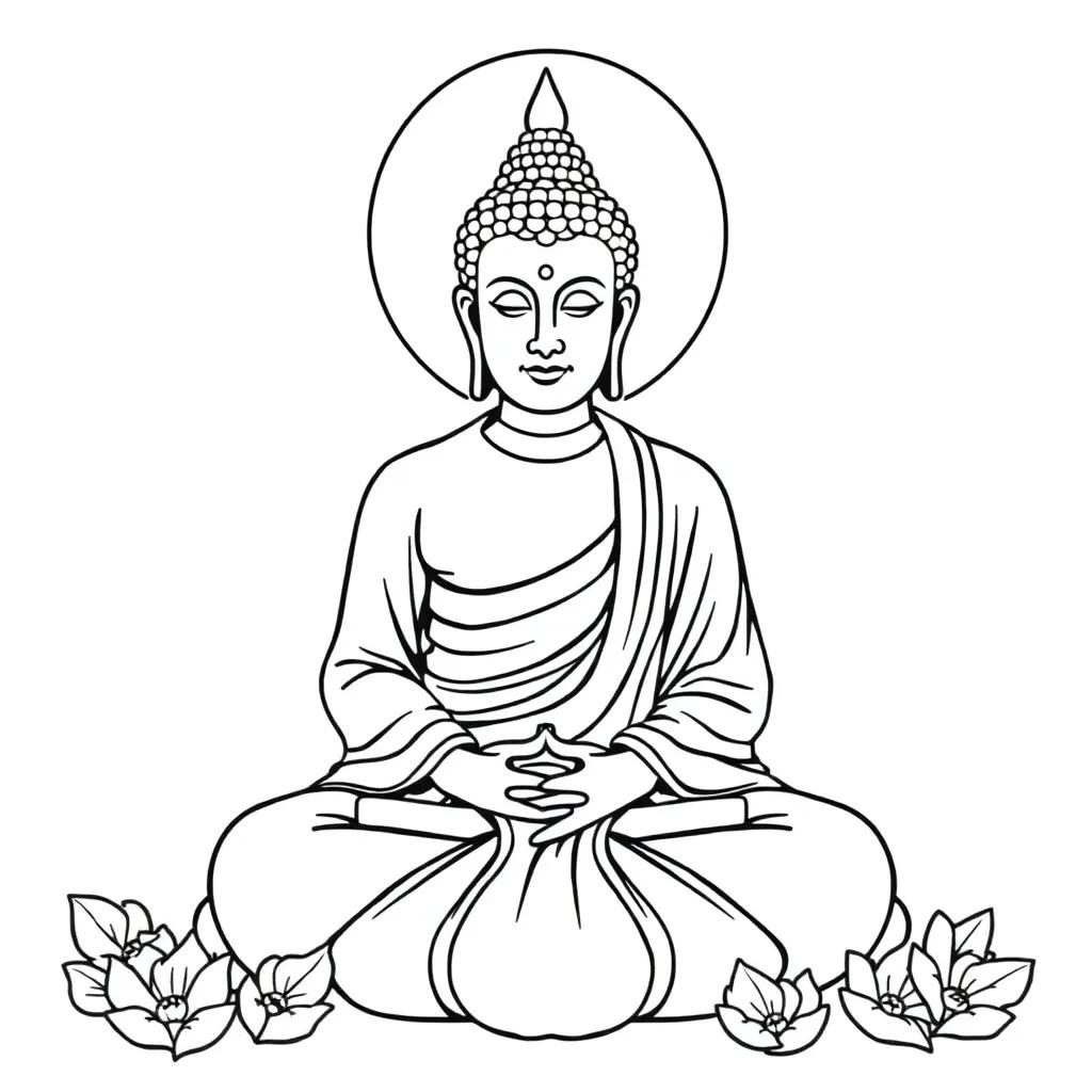Coloring Pages Of Buddha
