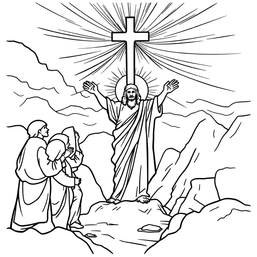 Coloring Pages For The Resurrection Of Jesus