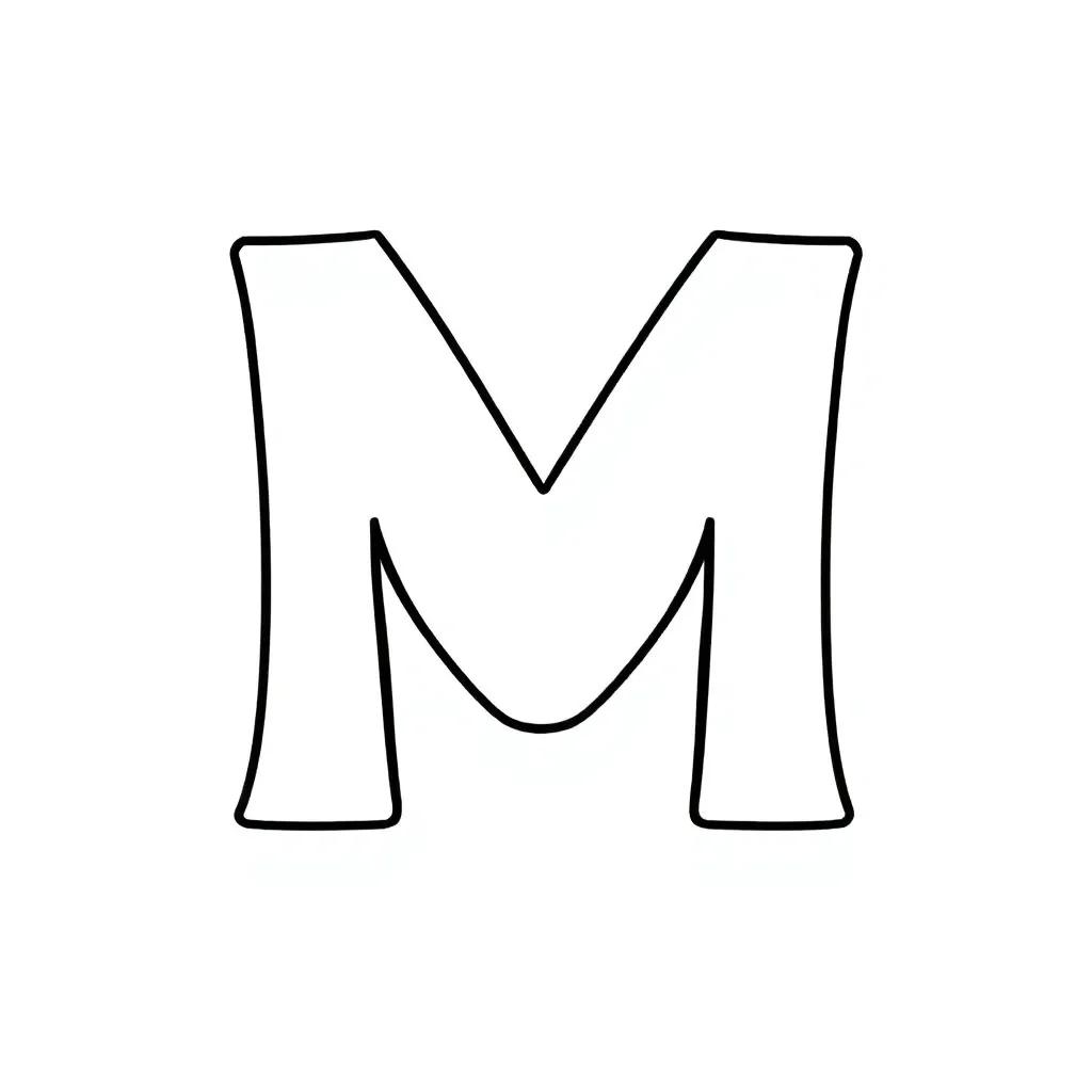 Coloring Pages Letter M