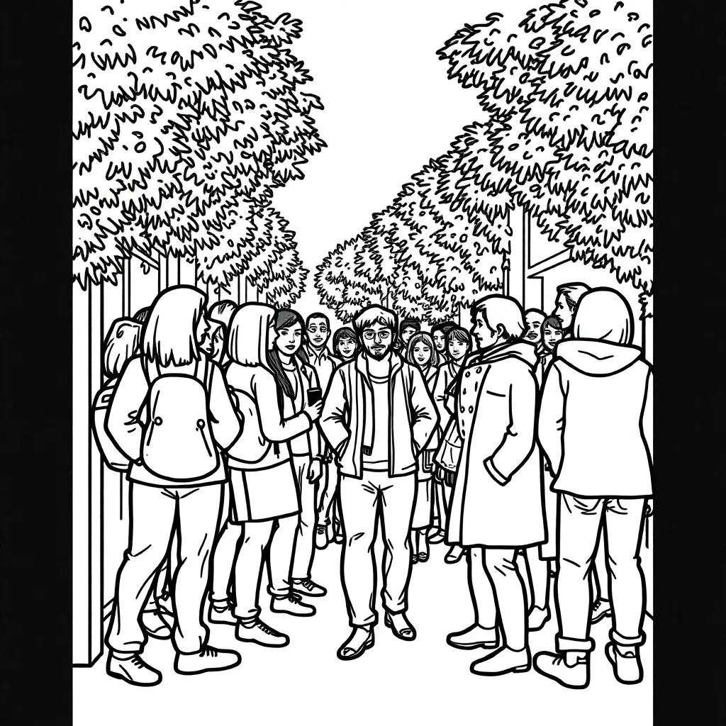 Coloring Pages With People