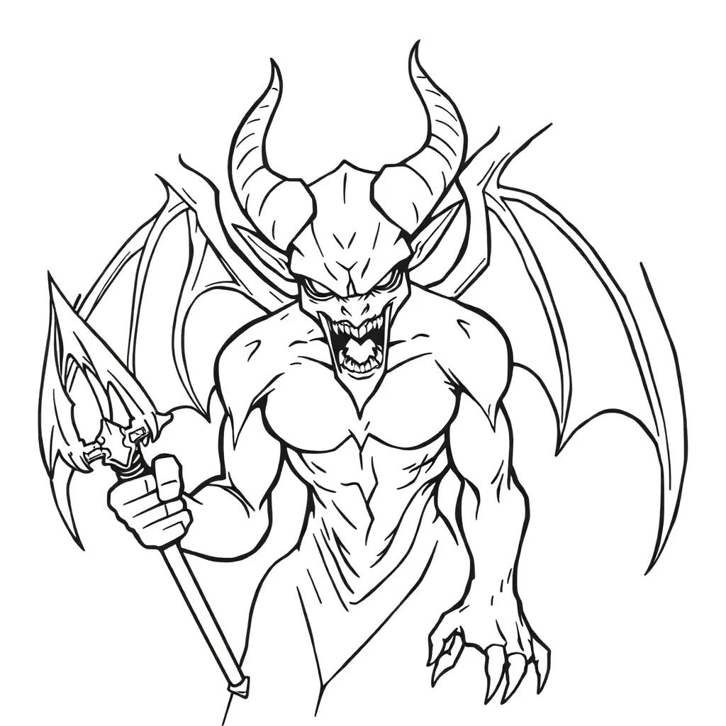 Coloring Pages Of Demons