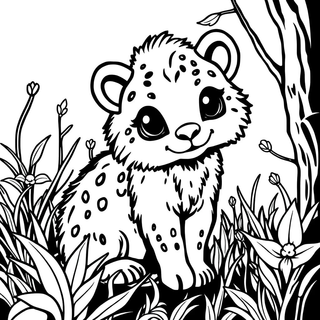 Coloring Pages Cute Animal