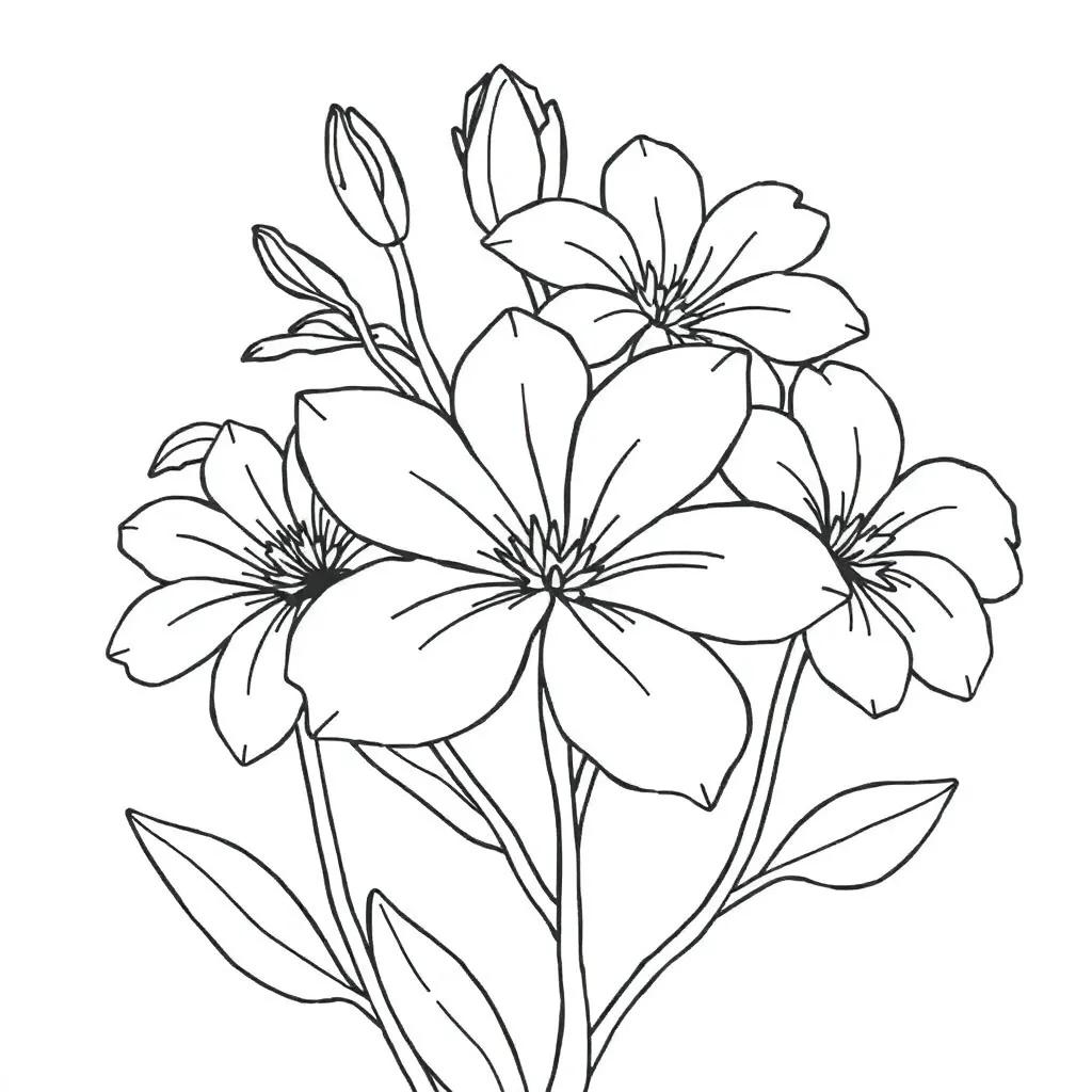 Coloring Pages Flowers Printable Free