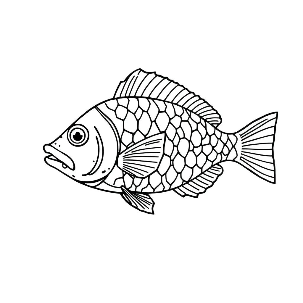 Coloring Page Of A Fish