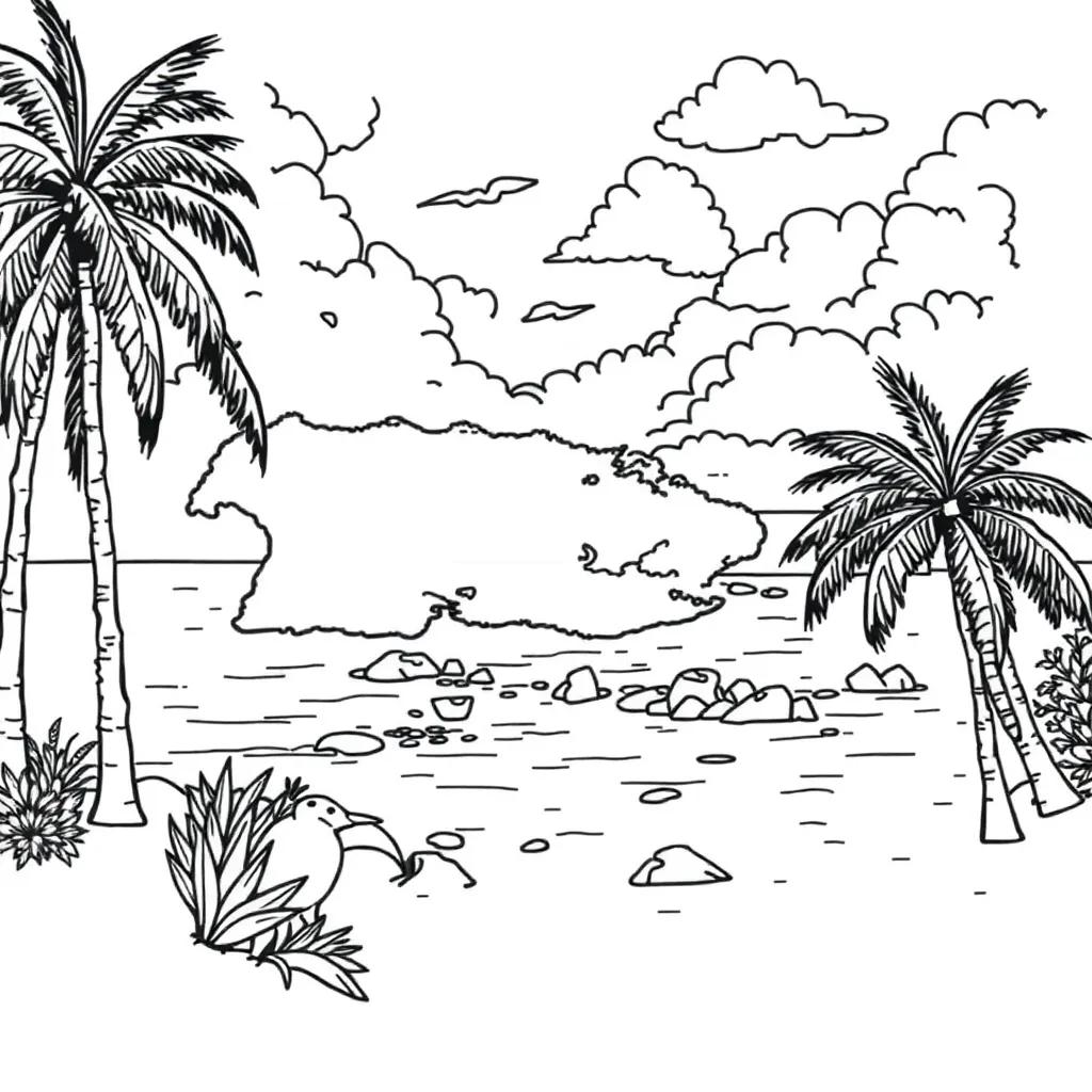 Coloring Pages Puerto Rico