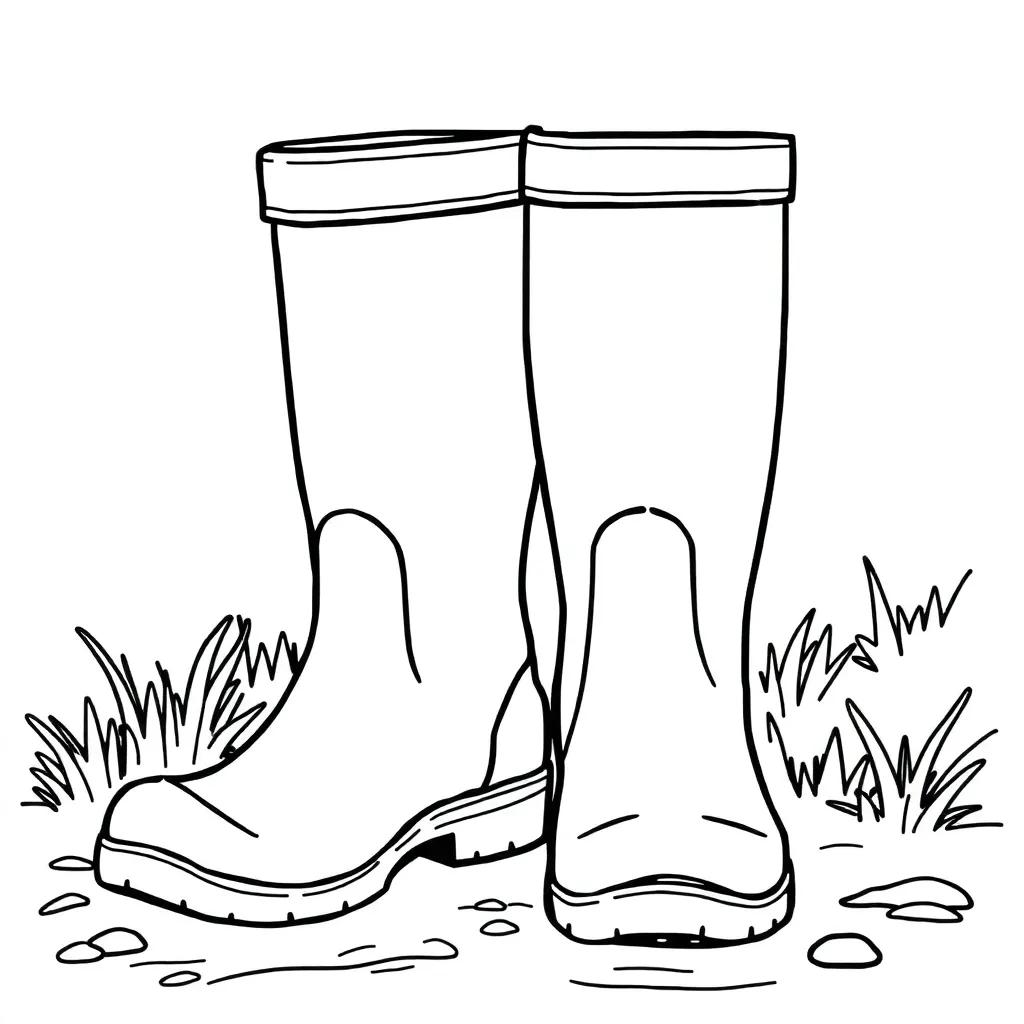 Coloring Pages Rain Boots Coloring Pages Rain Boots