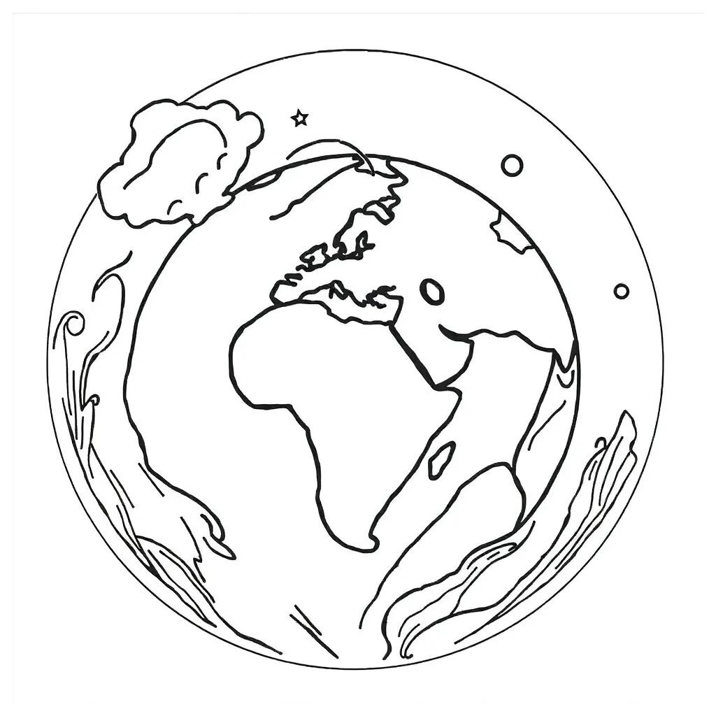 Coloring Pages For Earth