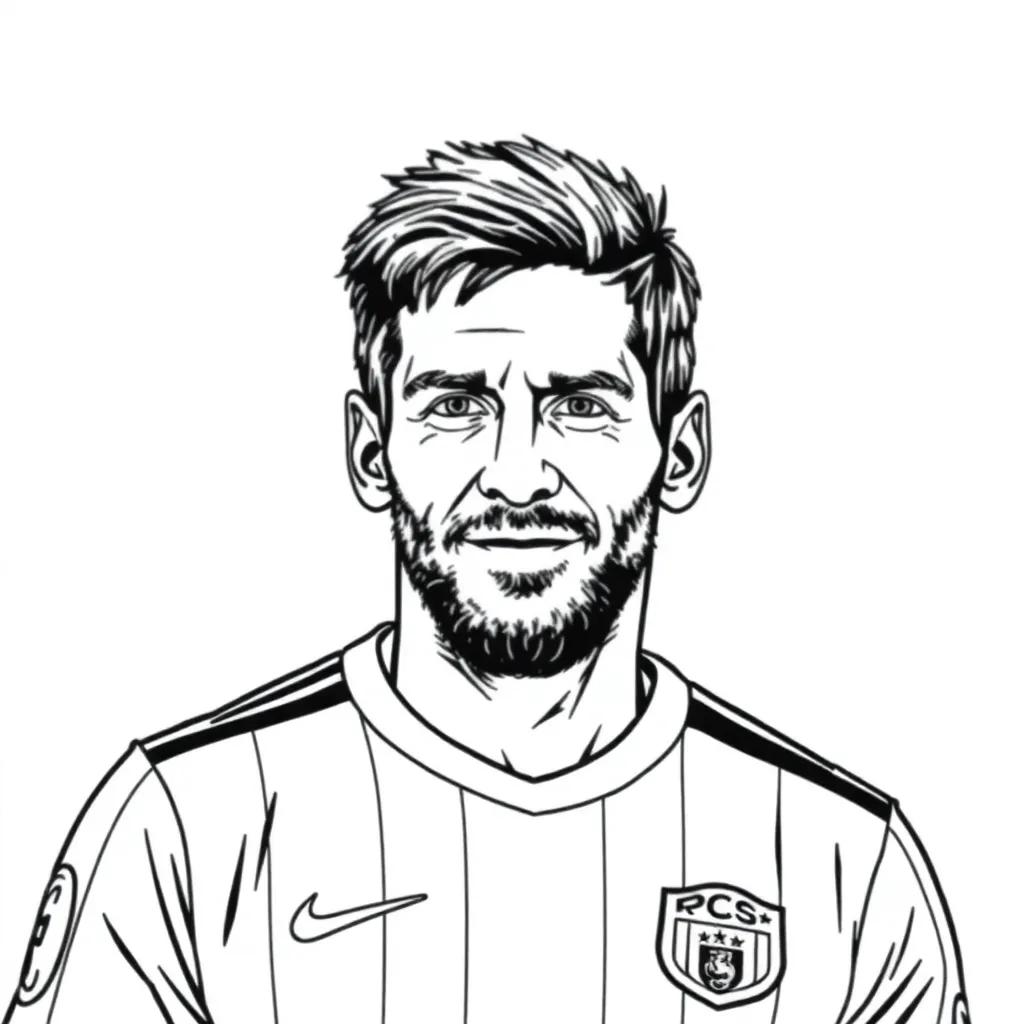 Coloring Pages Lionel Messi Coloring Pages Lionel Messi