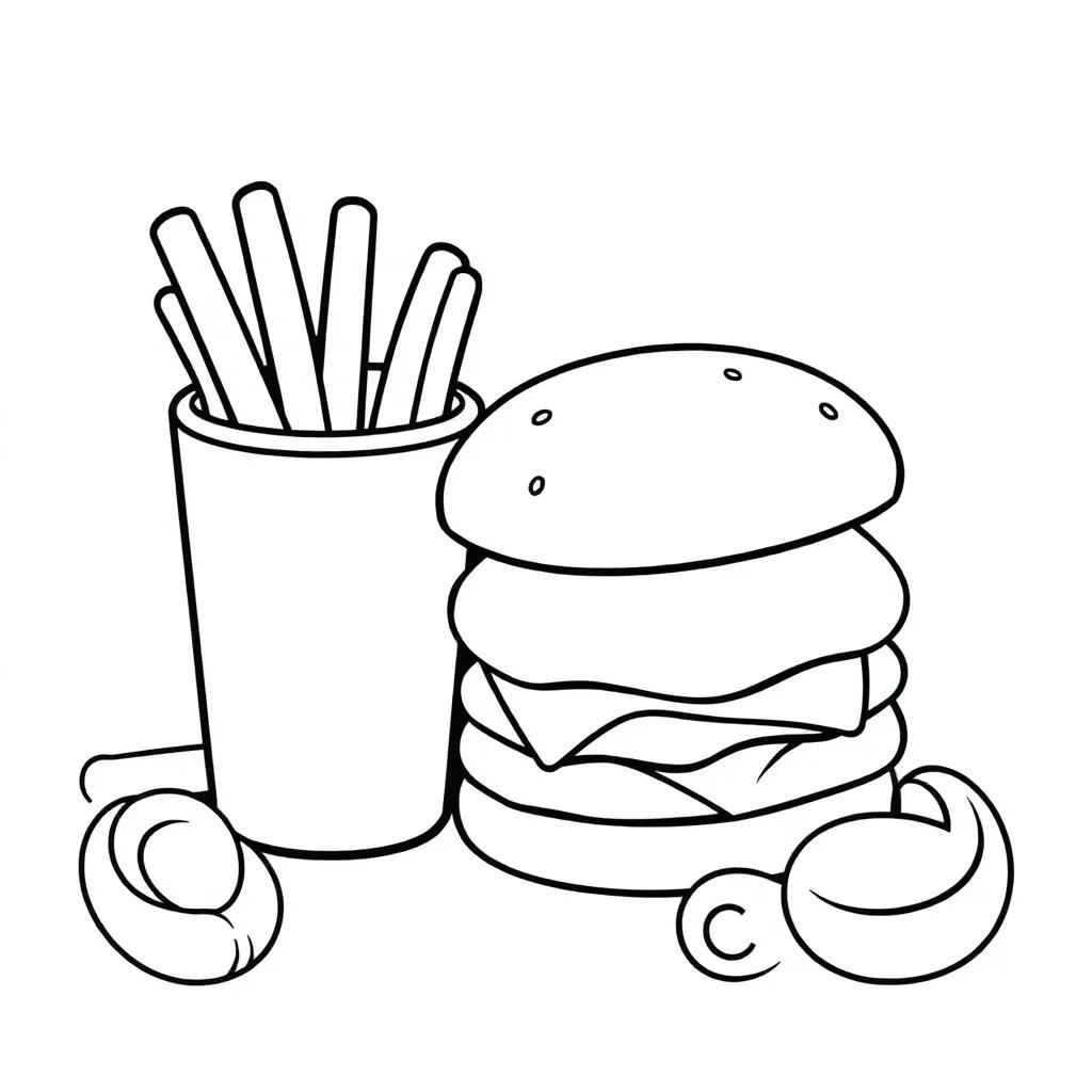 Coloring Pages Junk Food