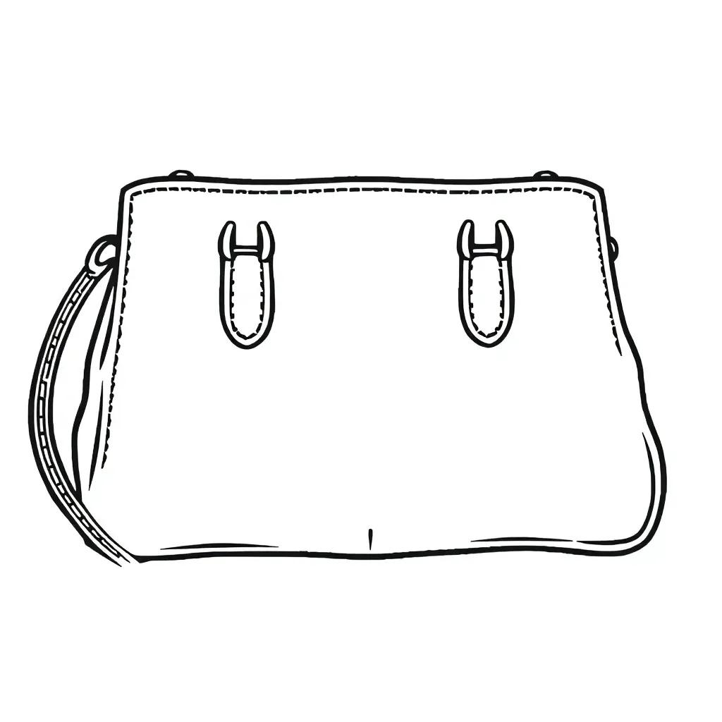Coloring Page Of A Purse