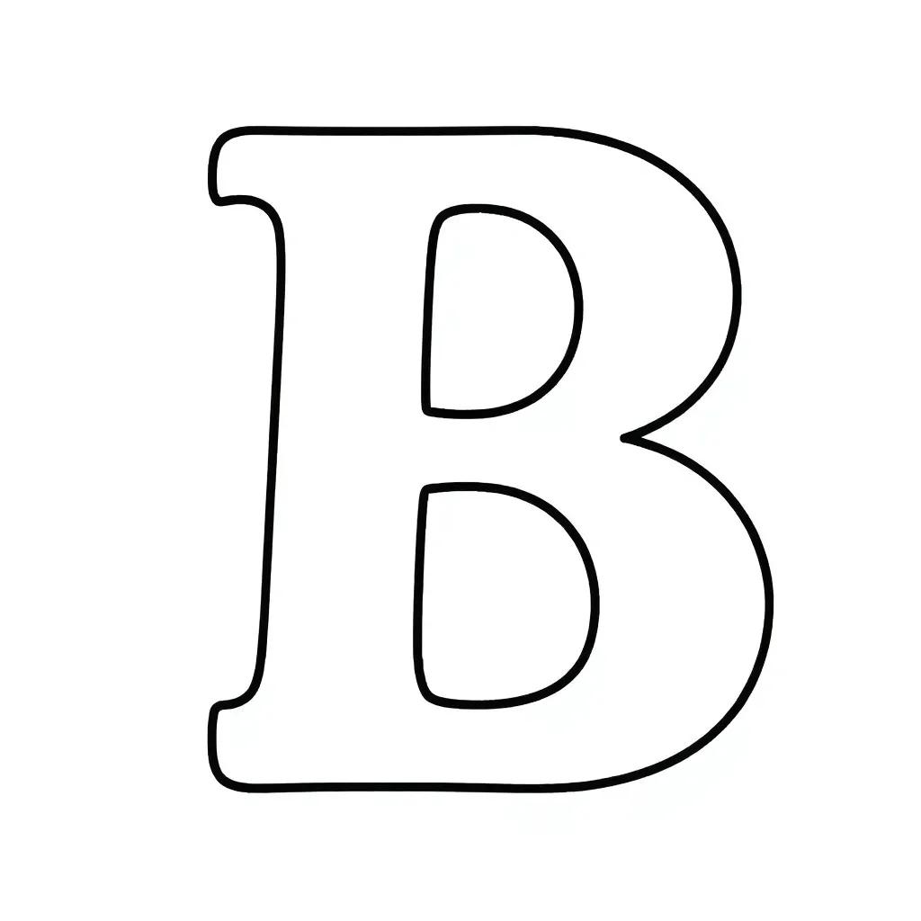 Coloring Page Letter B