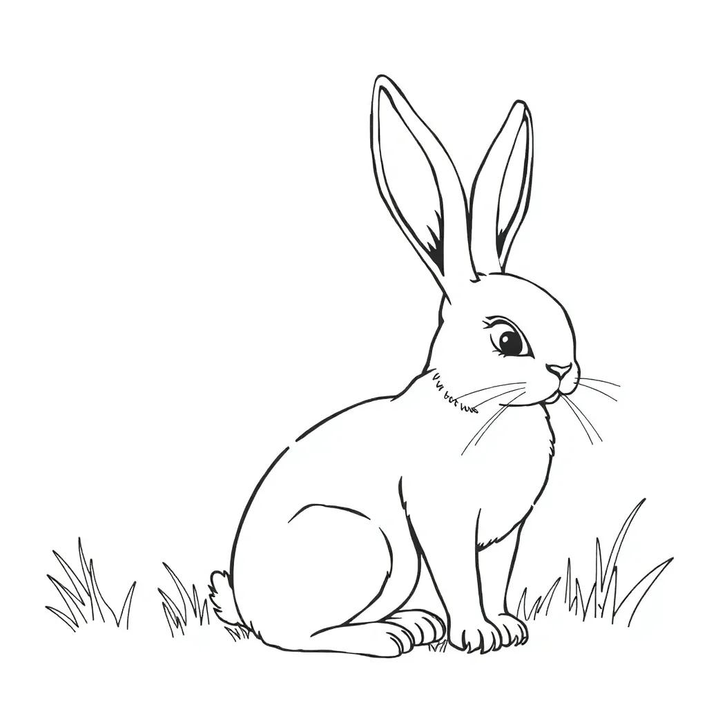 Coloring Pages Of Bunnies