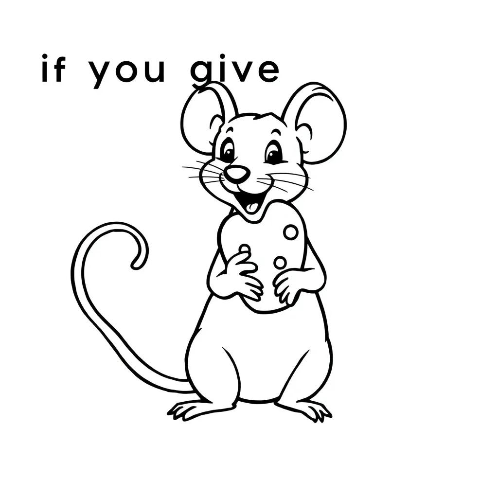 Coloring Pages For If You Give A Mouse A Cookie