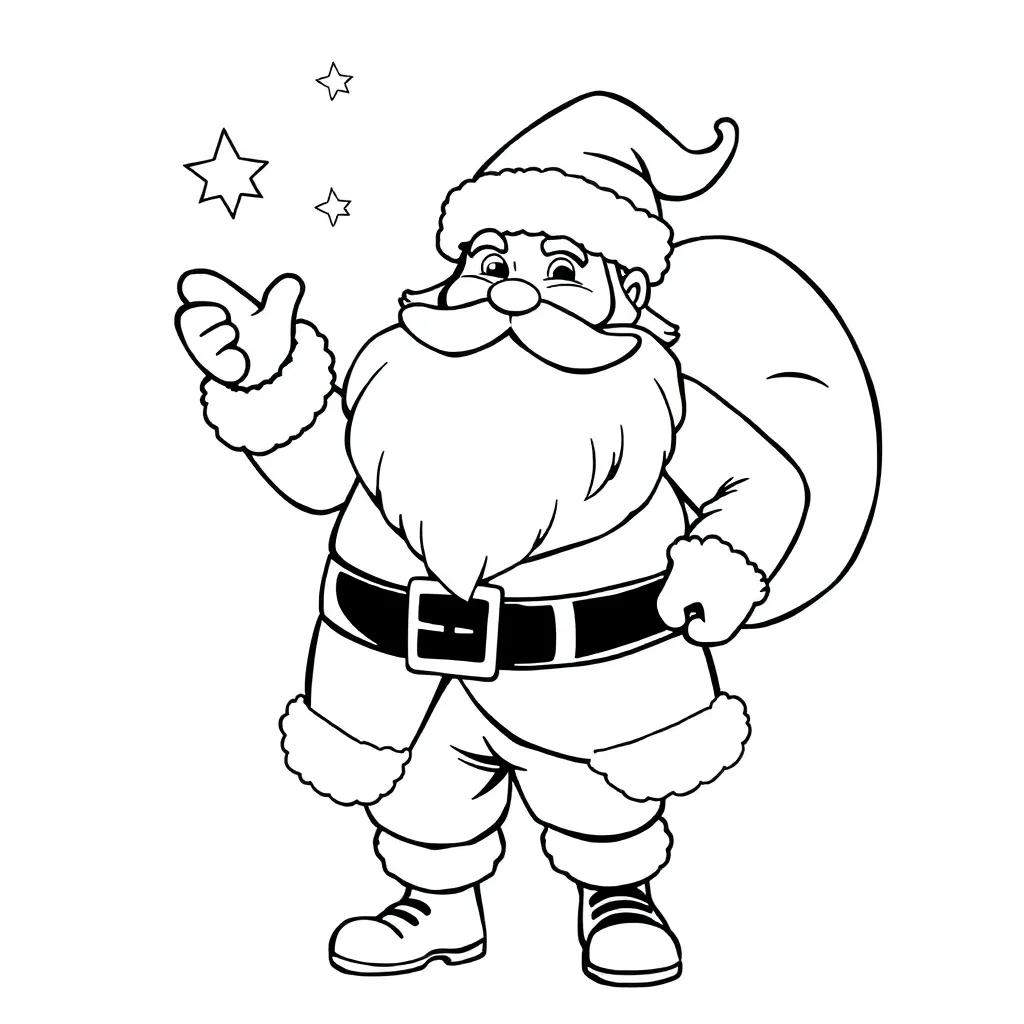 Coloring Pages Of Santa Claus