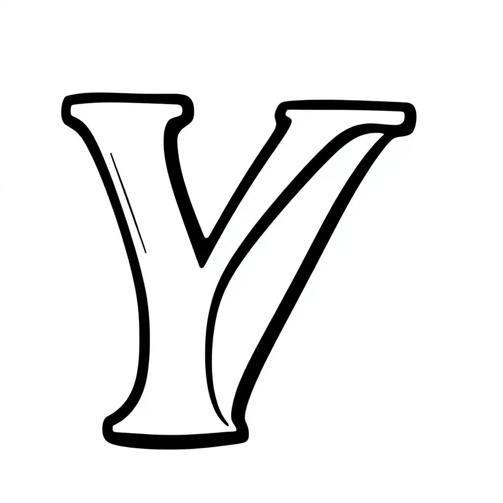 Coloring Pages Of The Letter Y