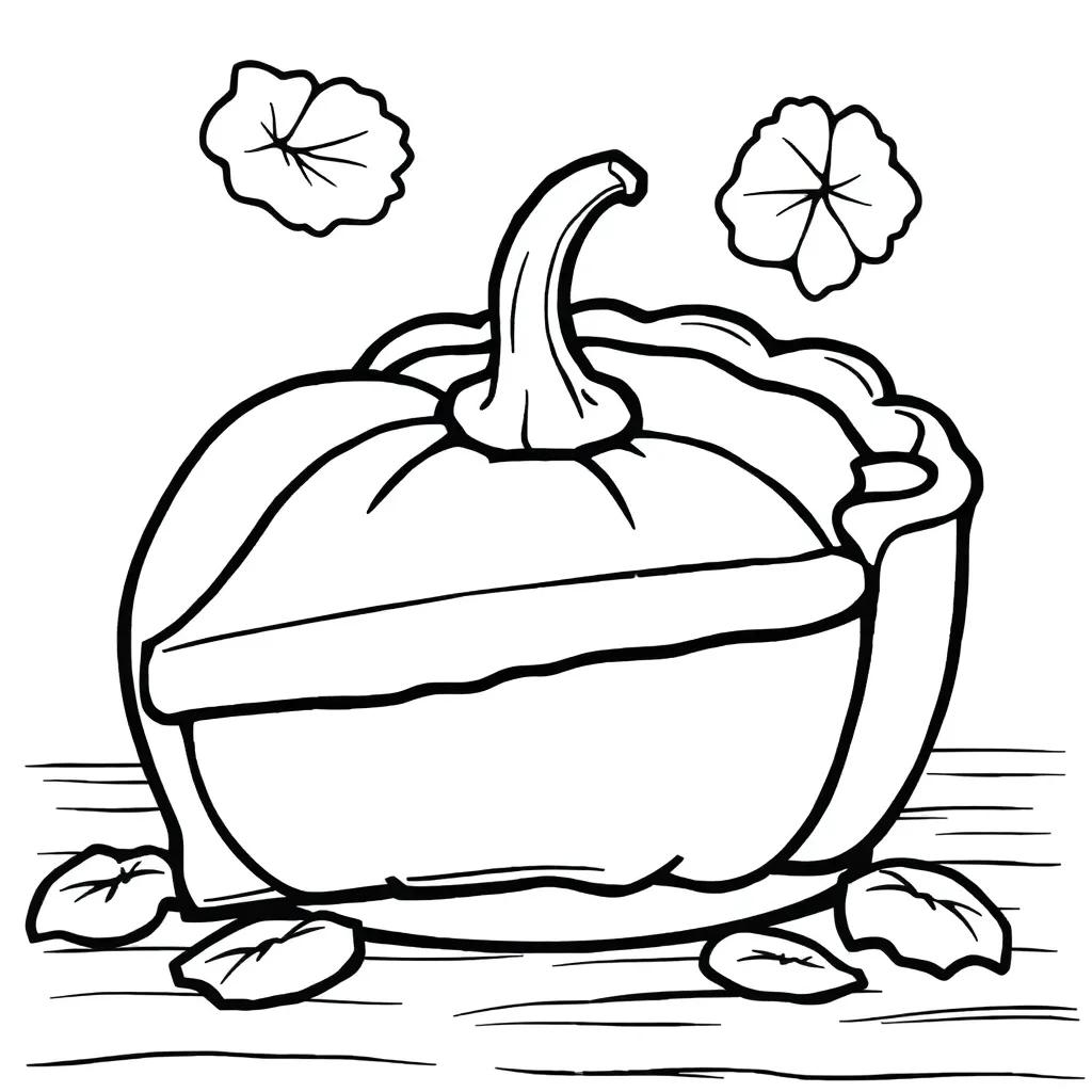 Coloring Pages Pumpkin Pie