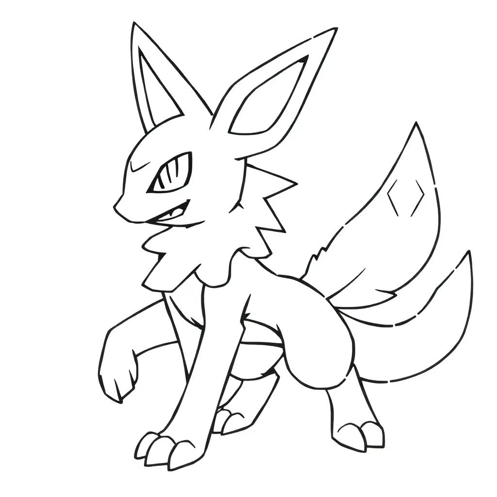 Coloring Pages Of Lucario