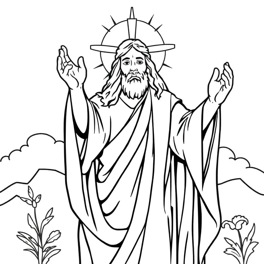 Coloring Pages Of Jesus Christ