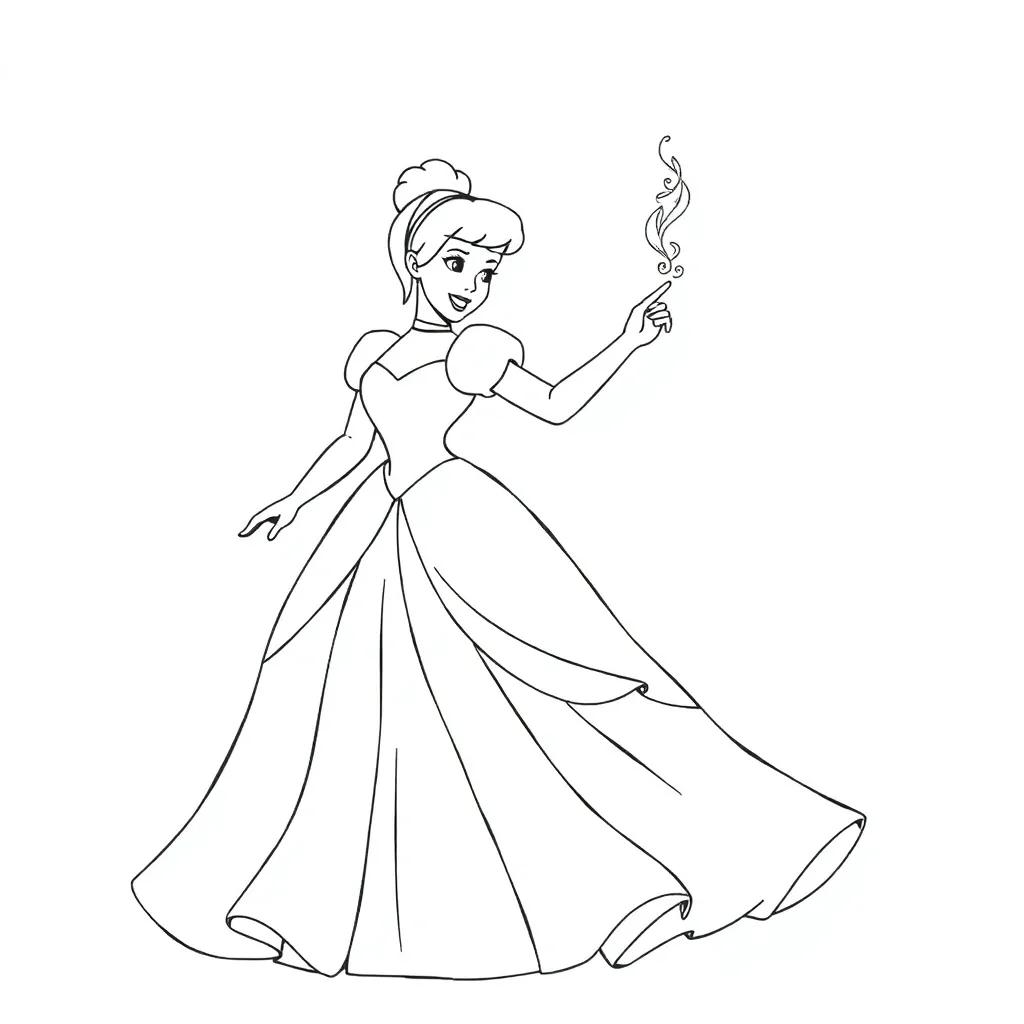 Coloring Pages For Cinderella
